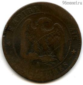 Франция 10 сантимов 1855 A