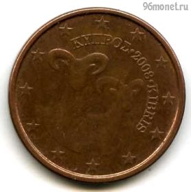Кипр 5 евроцентов 2008