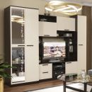 Гостиная "Александра 10" с зеркалом Венге/Млечный дуб