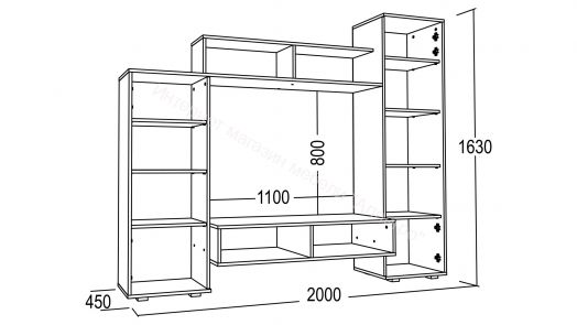 Гостиная "Александра 2" ЛДСП (Фант)