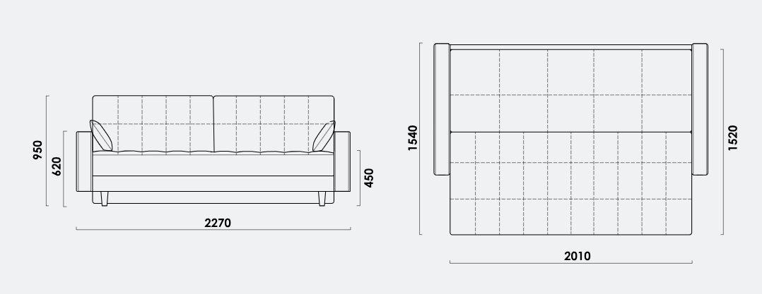Диван прямой Орлеан тик-так Bravo emerald, вид 10