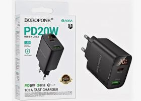 СЗУ BOROFONE BA96A PD20W+QC3.0 черный