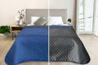 Покрывало микрофибра ПМ-110 графит/синий [в ассортименте]