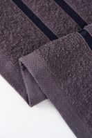 14418/10 Знаки зодиака полотенце махровое плотность 350гр [графит+дева]