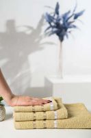 14418/1 Комплект полотенец 3 шт 350 грМ2 [бежевый]