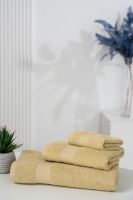 14419 Комплект полотенец 3шт 400 гр м2 [бежевый]