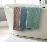 Полотенце для ног махровое Софатекс  50 * 70 коврик ножки [зеленый]
