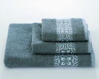 Полотенце махровое Мозайка [серый]