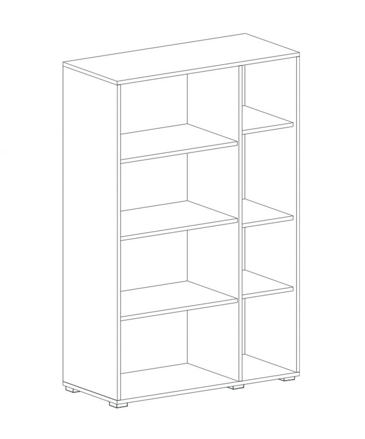 Шкаф-витрина двухдверный "Ницца"