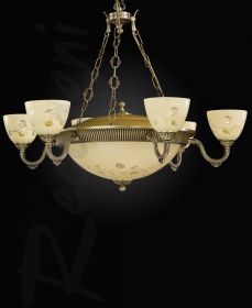 Люстра Reccagni Angelo L 6258/6+4 Состаренная Бронза, Латунь / Рекагни Анджело