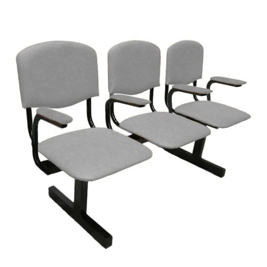 Многоместная мягкая секция №2, 3-х местная (Серая)