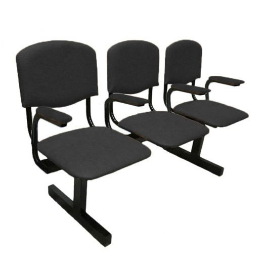 Многоместная мягкая секция №2, 3-х местная (Чёрная)