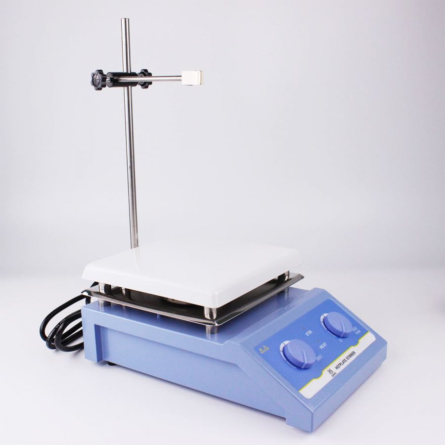 Магнитная мешалка с нагревом на 5 литров Labdevices-HS-19, плита 190х190 мм