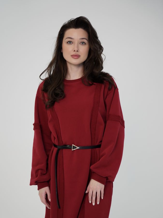 Платье Teta брусника