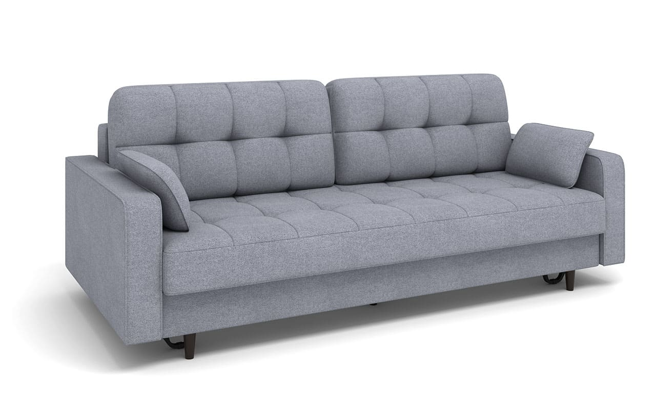 Диван прямой Орлеан Тик-Так (Пантограф) ткань Bravo Grey