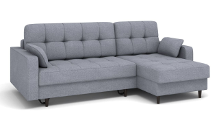 Диван угловой Орлеан Тик-Так (Пантограф) ткань Bravo Grey