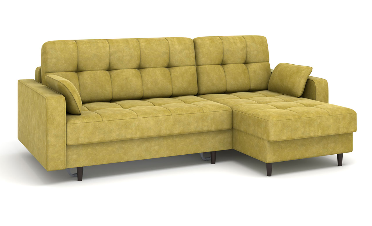 Диван угловой Орлеан Тик-Так (Пантограф) ткань Tango Olive