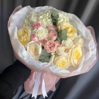 Сборный букет с эвкалиптом