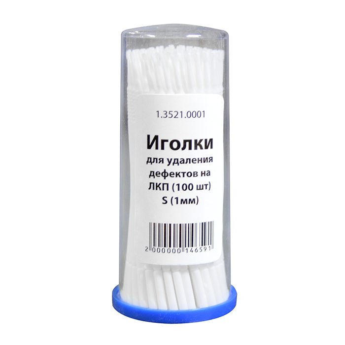 Интерколор Набор аппликаторов для ретуширования сколов S диаметр 1мм. (100 шт.)