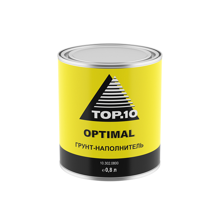 TOP.10 Грунт-наполнитель OPTIMAL 4:1 белый 0.8л.