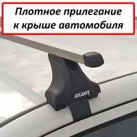 Багажник на крышу Toyota Camry XV50 2012-2017, Атлант: прямоугольные дуги и опоры типа Е