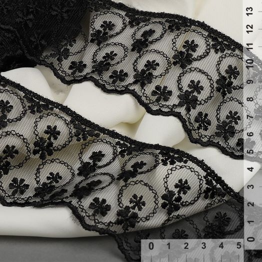 Кружево на сетке KRUZHEVO 60мм Разные цвета (TR.3818)