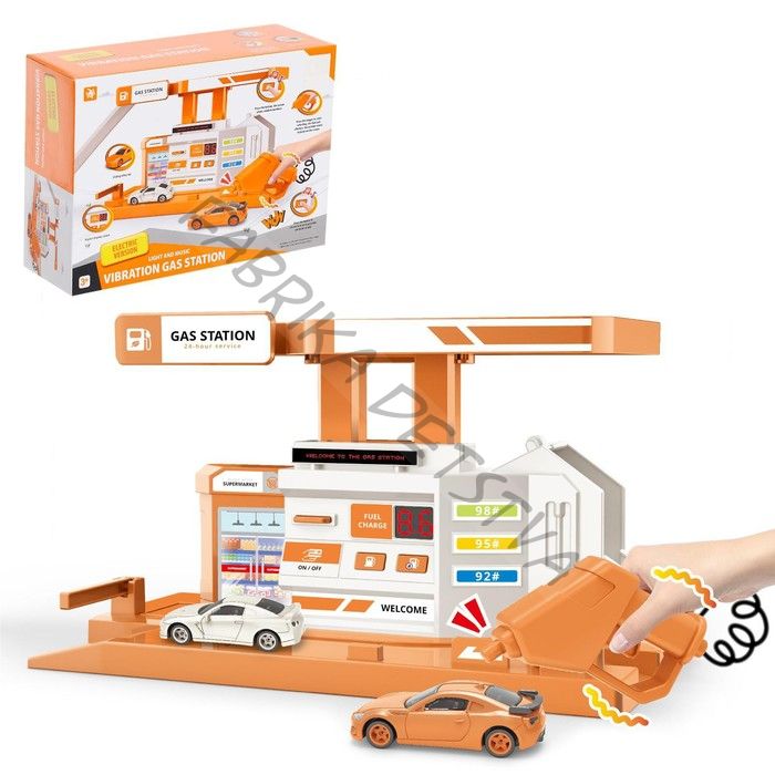 Парковка «Заправочная станция», с дисплеем, свет и звук