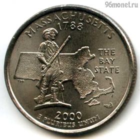 США 25 центов 2000 P Массачусетс