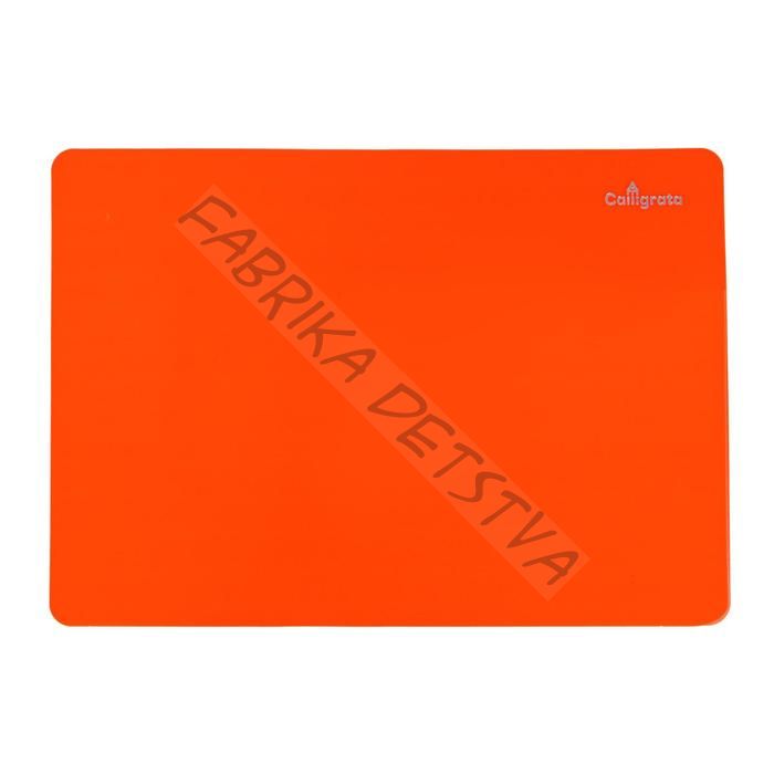 Доска для лепки пластиковая А4 Calligrata «Яркое творчество», неон апельсиновый