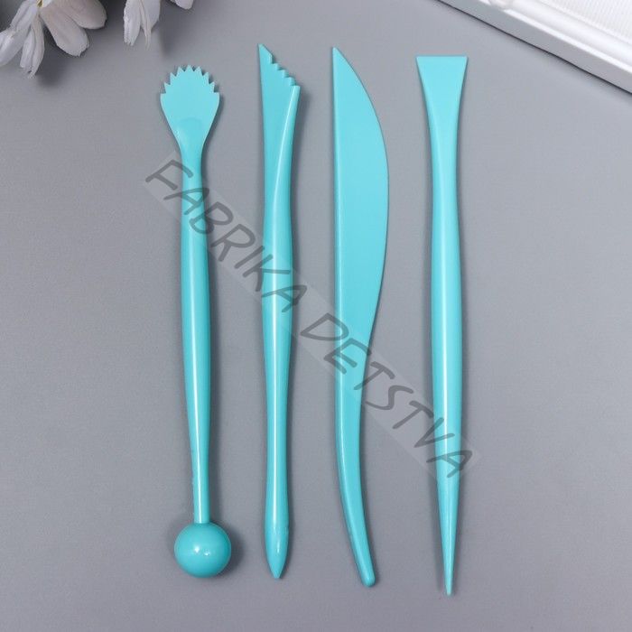 Инструменты для моделирования и придания формы набор 4 шт. пластик 16 см