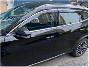 Ветровики окон, WIND, с молдингом из нерж. стали на TXL