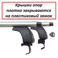 Багажник на крышу Toyota Hilux, ЕД, аэродинамические дуги