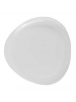 Тарелка десертная, стеклокерамика, 17 см, фигурная, Вайт, RLP70X, белая