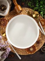 Тарелка обеденная, керамика, 25 см, круглая, Лайнс, Daniks, Y4-7992