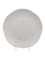 Тарелка обеденная, керамика, 27 см, фигурная, Aurora, Elrington, 235-61009, белая