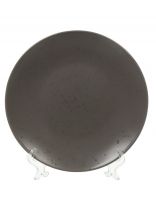 Тарелка десертная, керамика, 20 см, круглая, Drops, Domenik, DMD152, серо-коричневая