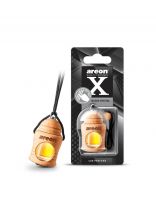 Ароматизатор в машину подвесной, бочонок, Areon, Fresco X-Version Черный Лед, 704-051-X01