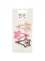 Заколка для волос Звезда, 5х3 см, 3 шт, пластик/металл, A110006