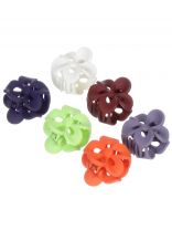 Заколка для волос 2.5х2 см, 6 шт, пластик, A110022