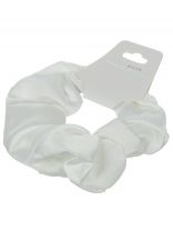 Резинка для волос 11 см, полиэстер, белая, A110002