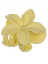 Заколка 8 см, пластик, в ассортименте, в форме цветка, A110098