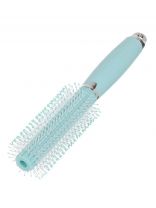 Расческа массажная, 21х4 см, круглая, светло-голубая, A100002