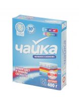 Стиральный порошок Чайка, 0.4 кг, автомат, для цветного и темного белья, Зимняя свежесть и Яркий цвет