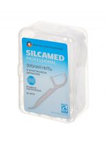 Зубная нить Silcamed, 50 шт, одноразовый в пластиковом держателе, 800011