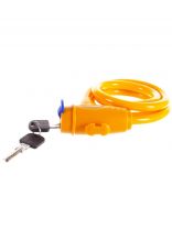 Замок велосипедный тросовый, Авангард, Техно, 1000 мм, ВС-Т10, оранжевый, 7 322