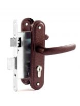 Замок врезной Зенит, ЗВ4-3.08, БП-00011718, ручка в комплекте, цилиндровый, медный