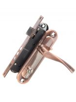 Замок врезной Apecs, 1523/60-AC, 17397, ручка в комплекте, цилиндровый, медный