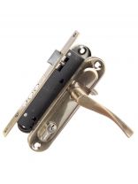 Замок врезной Apecs, 1523/60-AB, 17396, ручка в комплекте, цилиндровый, бронзовый