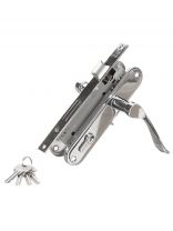 Замок врезной Аллюр, 127/1 CP, 1080, ручка в комплекте, цилиндровый, хром