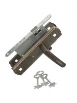 Замок врезной Avers, ЗВ9-4-1-4, 20750, ручка в комплекте, сувальдный, бронзовый